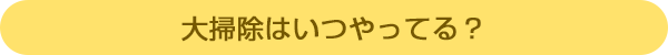大掃除はいつやってる?