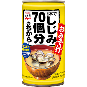 1本でしじみ70個分のちから 缶みそ汁｜商品情報｜味ひとすじ 永谷園