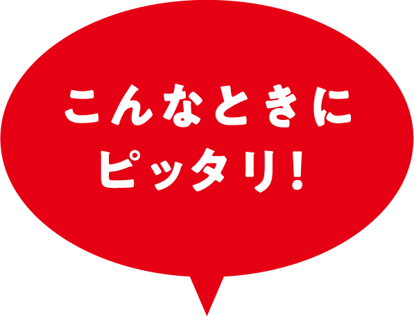 こんなときにピッタリ！
