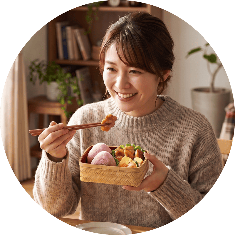 彩りと食感