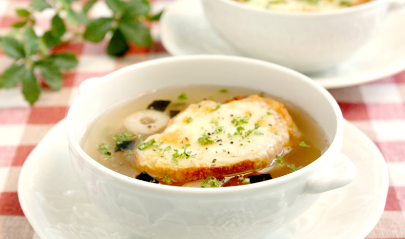 松茸風味なグラタンスープ