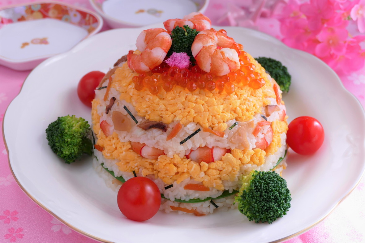 華やかケーキ寿司 アレンジレシピ 味ひとすじ 永谷園