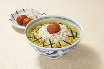 しらすと梅干の冷やし茶づけ アレンジレシピ 味ひとすじ 永谷園