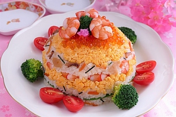 華やかケーキ寿司 アレンジレシピ 味ひとすじ 永谷園